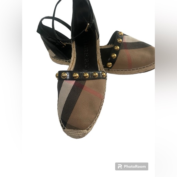 Burberry Studded Espadrille Flats Sandal - Picture 8 of 15